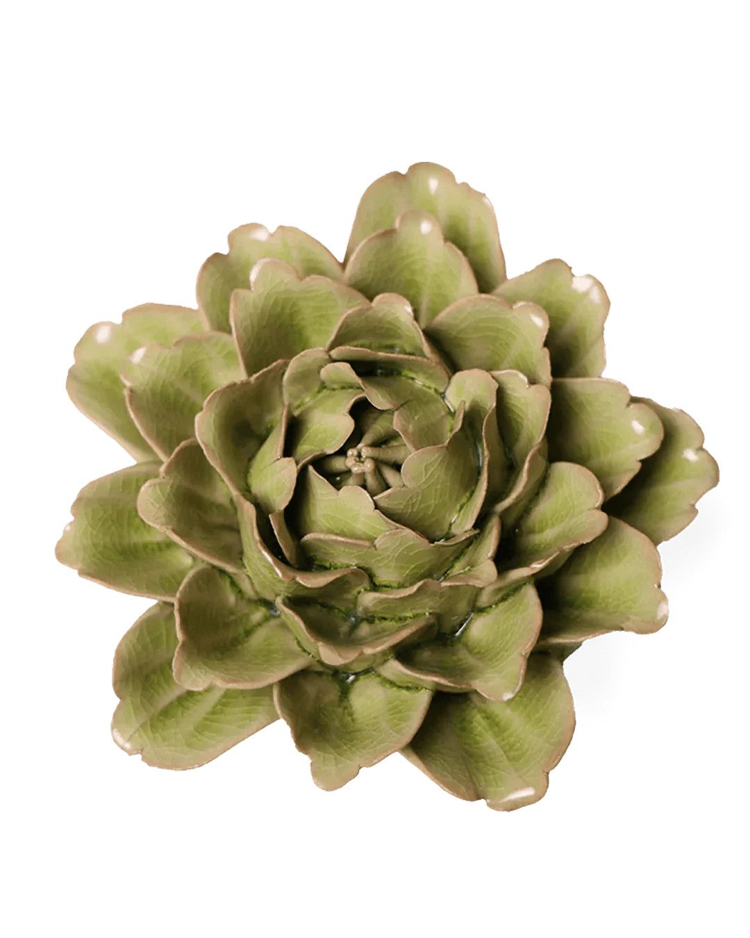 Ceramic Flower | Peridot Comanche Peony