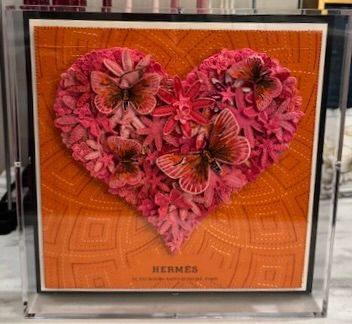 Stephen Wilson | Gypsy Heart Hermes Orange | 12 x 12