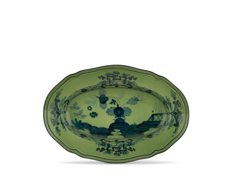 Ginori 1735 | Oriente Italiano - Malachite | Oval Pickle Dish