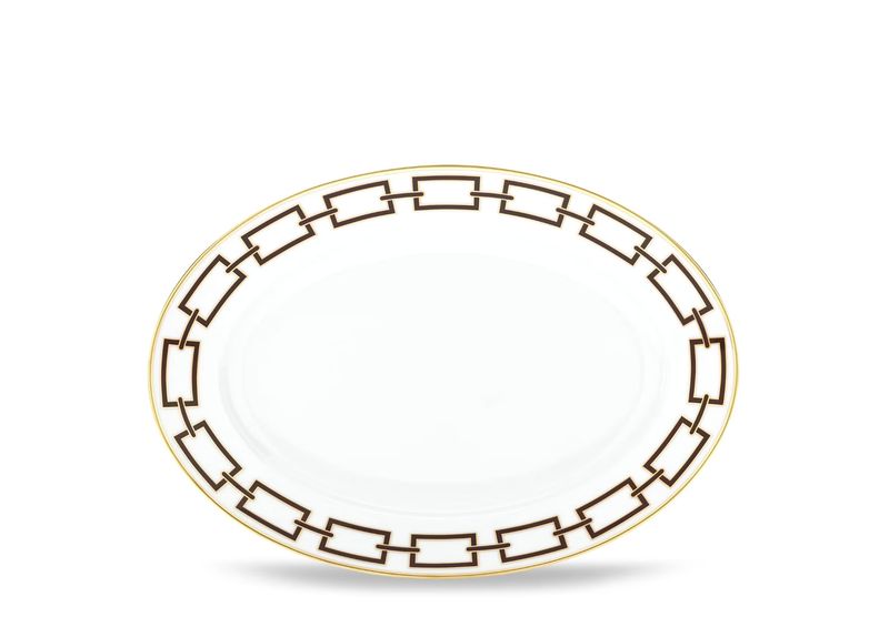 GINORI 1735 Catene Ebano Oval Flat Platter