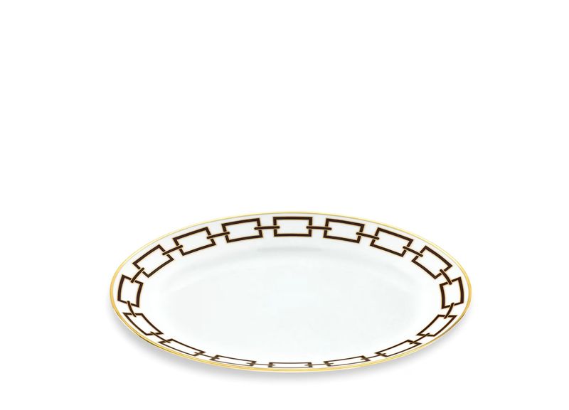 GINORI 1735 Catene Ebano Oval Flat Platter