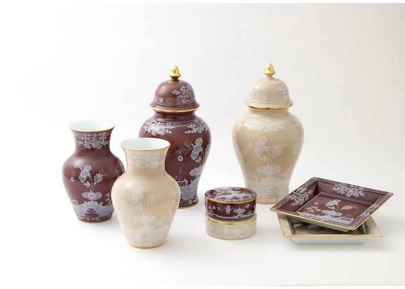 Ginori 1735 | Oriente Italiano Castagna Ming Vase