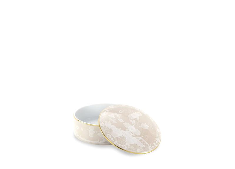 Ginori 1735 | Oriente Italiano Meringa | Round Trinket Box