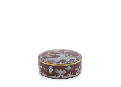 Ginori 1735 | Oriente Italiano Castagna | Round Trinket Box