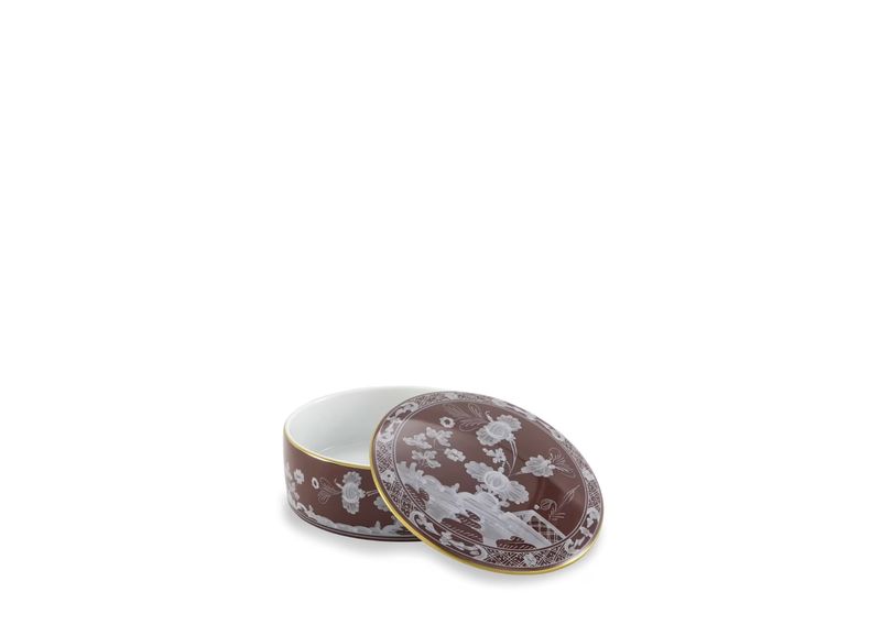 Ginori 1735 | Oriente Italiano Castagna | Round Trinket Box
