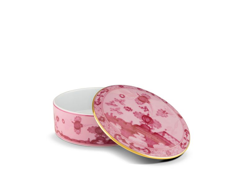 Ginori 1735 | Oriente Italiano Porpora | Round Trinket Box