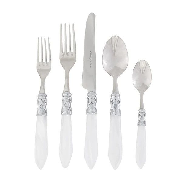 Aladdin Brilliant White Five-Piece Place Setting