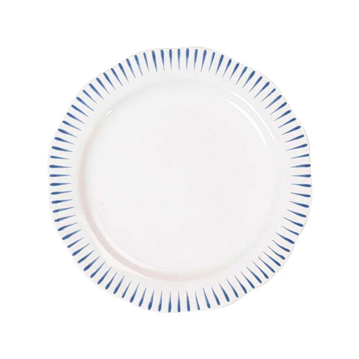 Sitio Stripe  Dessert/Salad Plate - Delft Blue
