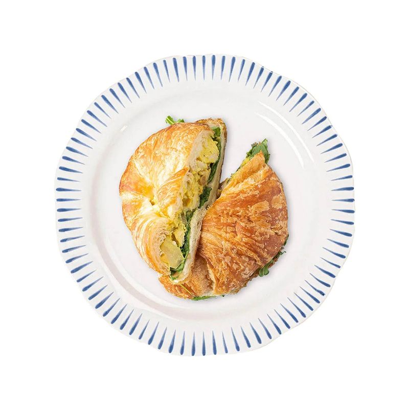 Sitio Stripe  Dessert/Salad Plate - Delft Blue