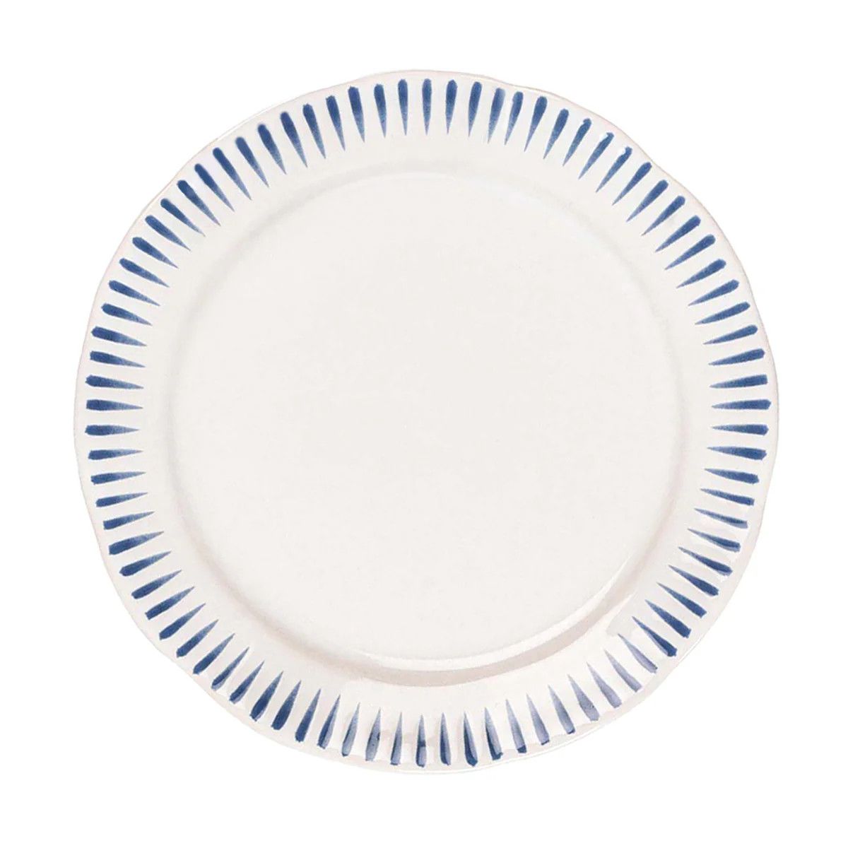 Sitio Stripe  Dinner Plate - Delft Blue