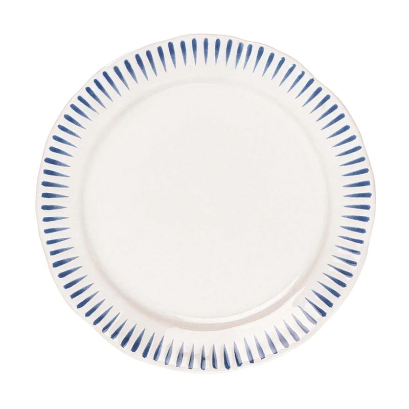 Sitio Stripe  Dinner Plate - Delft Blue