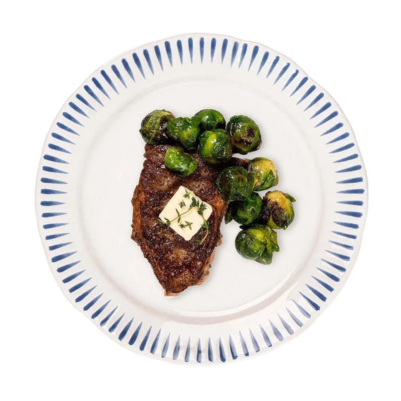 Sitio Stripe  Dinner Plate - Delft Blue