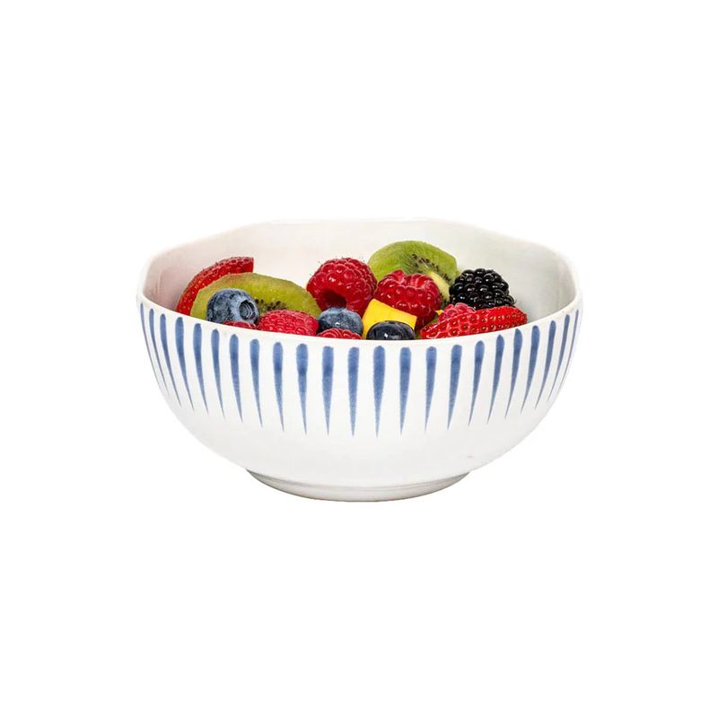 Sitio Stripe  Cereal/Ice Cream Bowl - Delft Blue