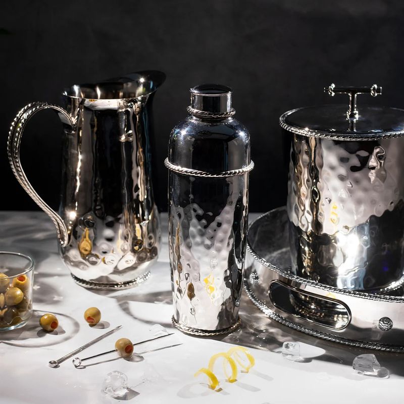 Graham Ice Bucket w/ Lid &amp; Tongs