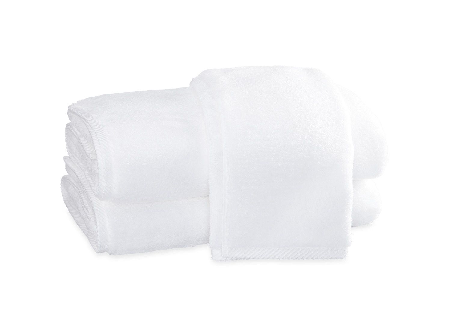 Milagro Monogrammed Wash Cloth | White