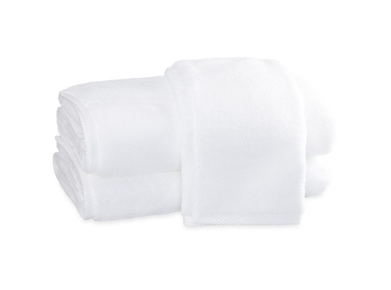 Milagro Monogrammed Bath Towel | White