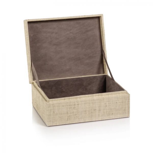 La Bocca Raffia Box | Natural | Large