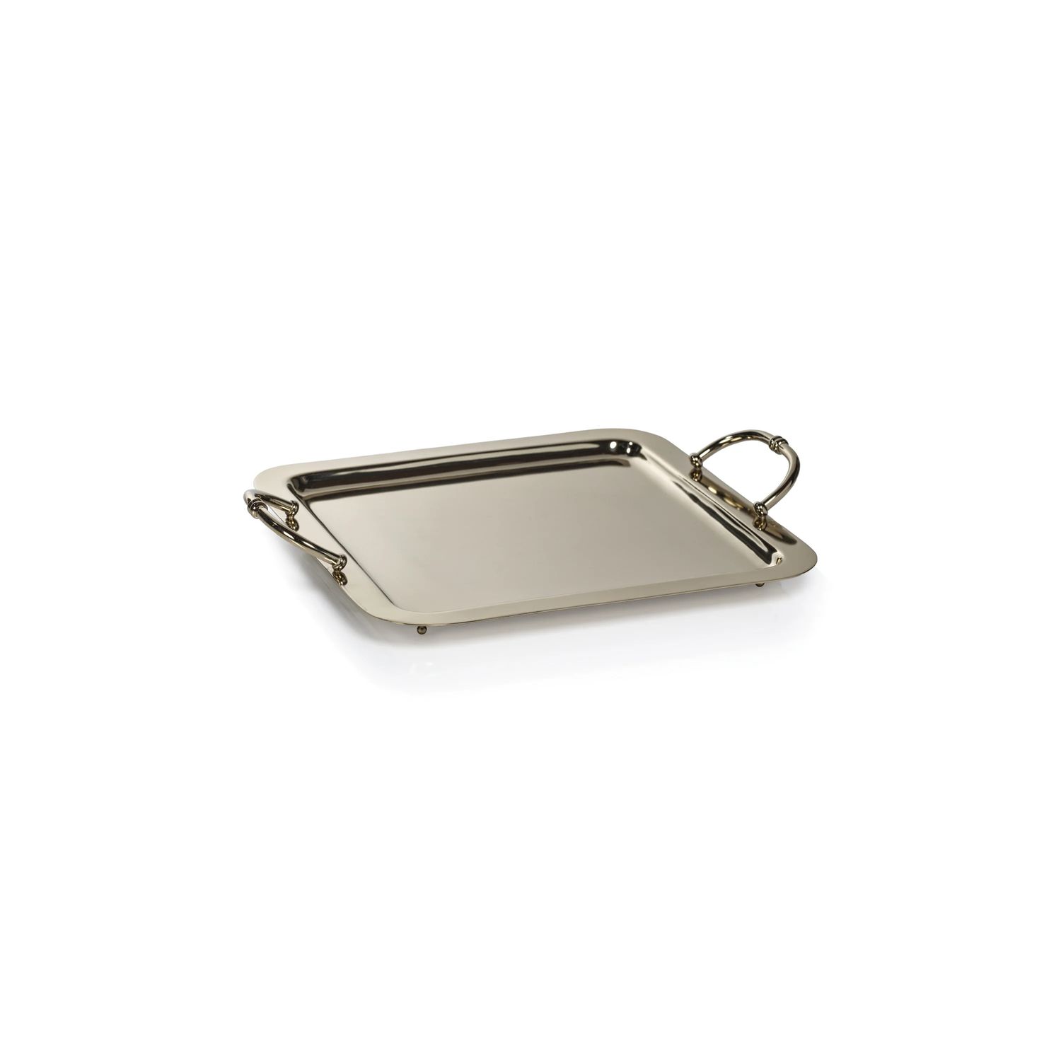 Manetta Brass Tray | Polished Gold | Large 15"