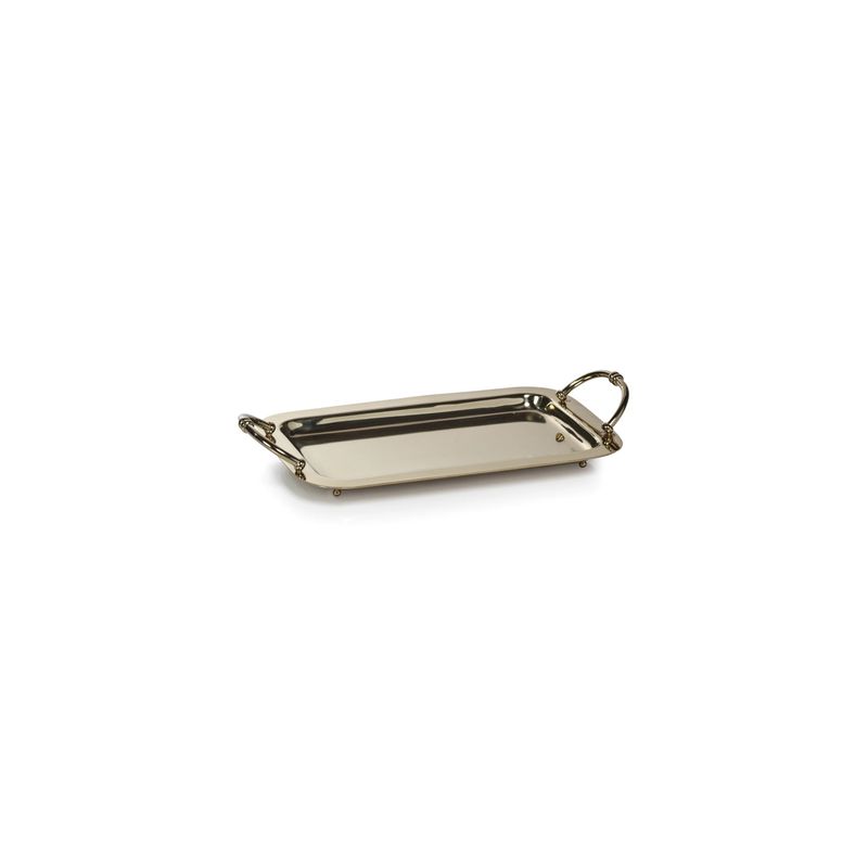 Manetta Brass Tray | Polished Gold | Medium 13"