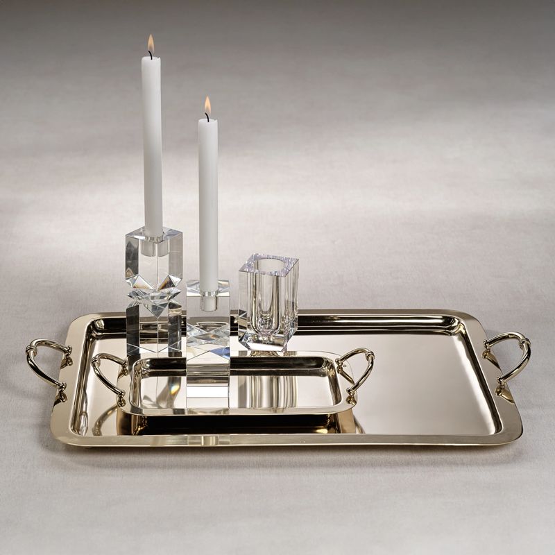 Manetta Brass Tray | Polished Gold | Medium 13"