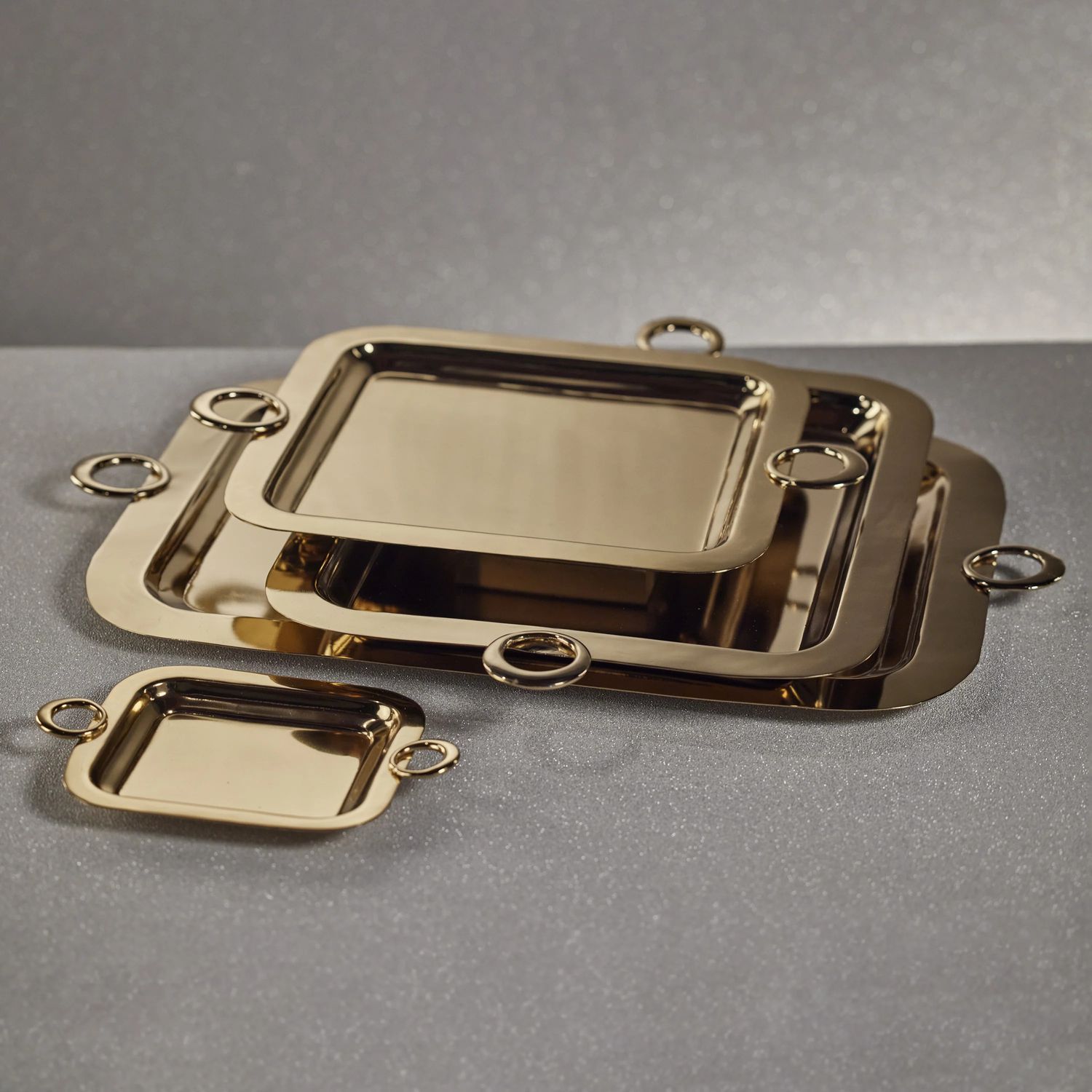 Bacardi Brass Serving Tray | Gold | 18"