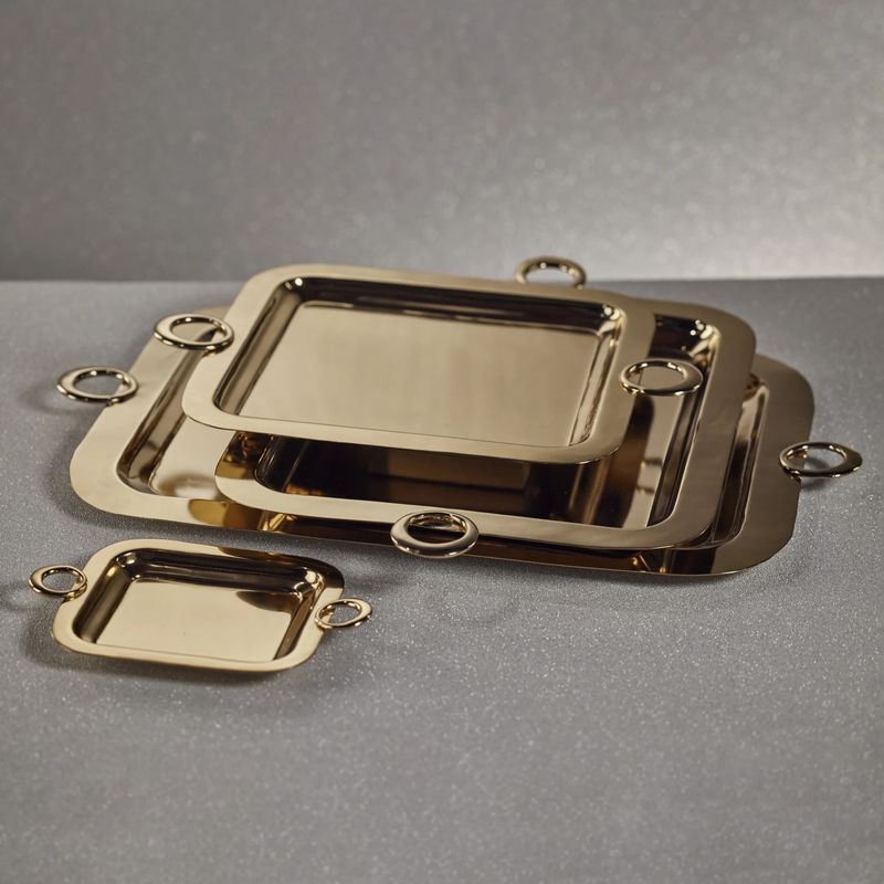 Bacardi Brass Serving Tray | Gold | 18"