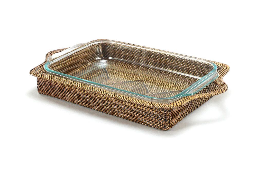 Rectangular Casserole Basket w/ Baking Dish | 3QT