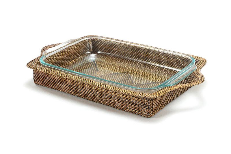 Rectangular Casserole Basket w/ Baking Dish | 3QT