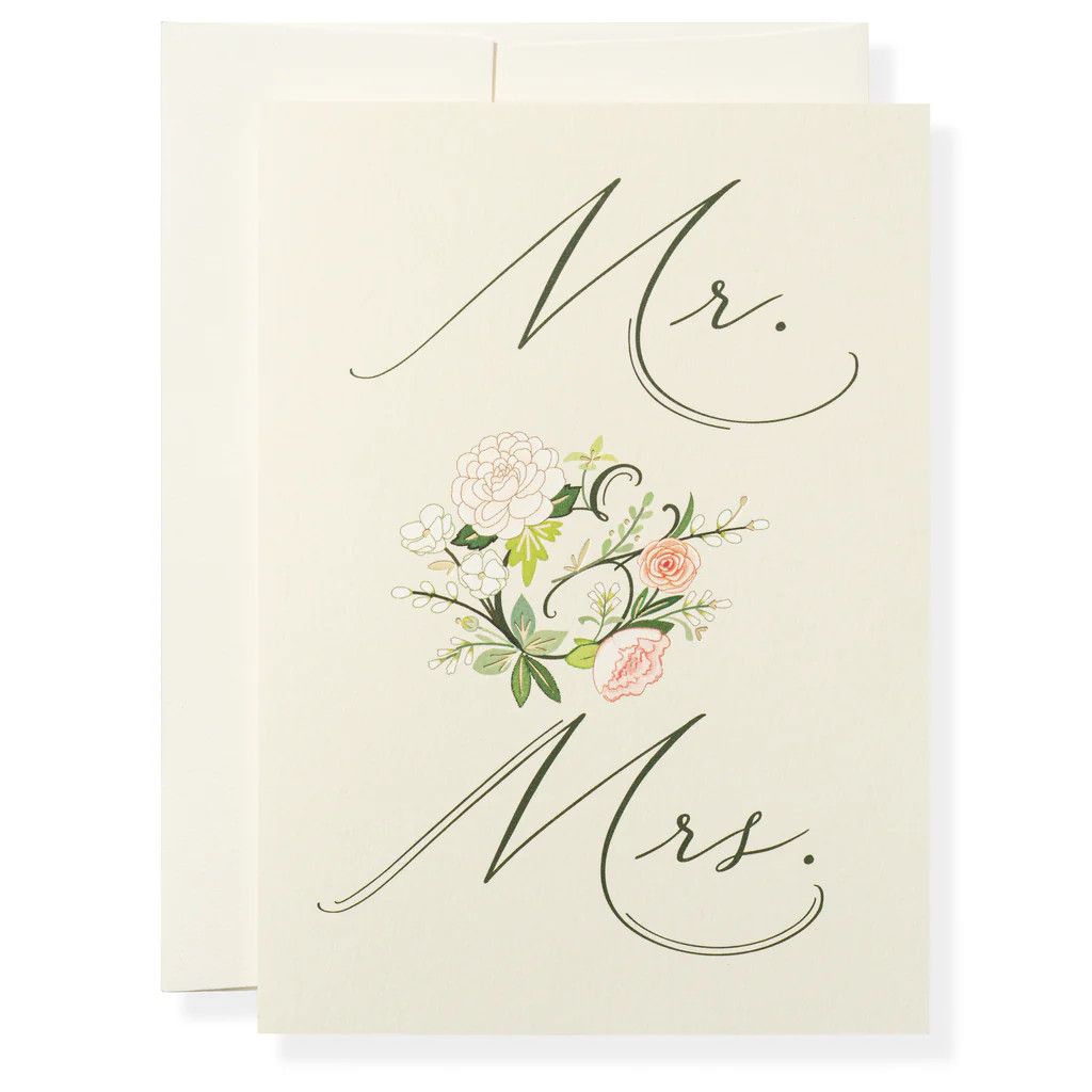 Mr &amp; Mrs Greeting Card
