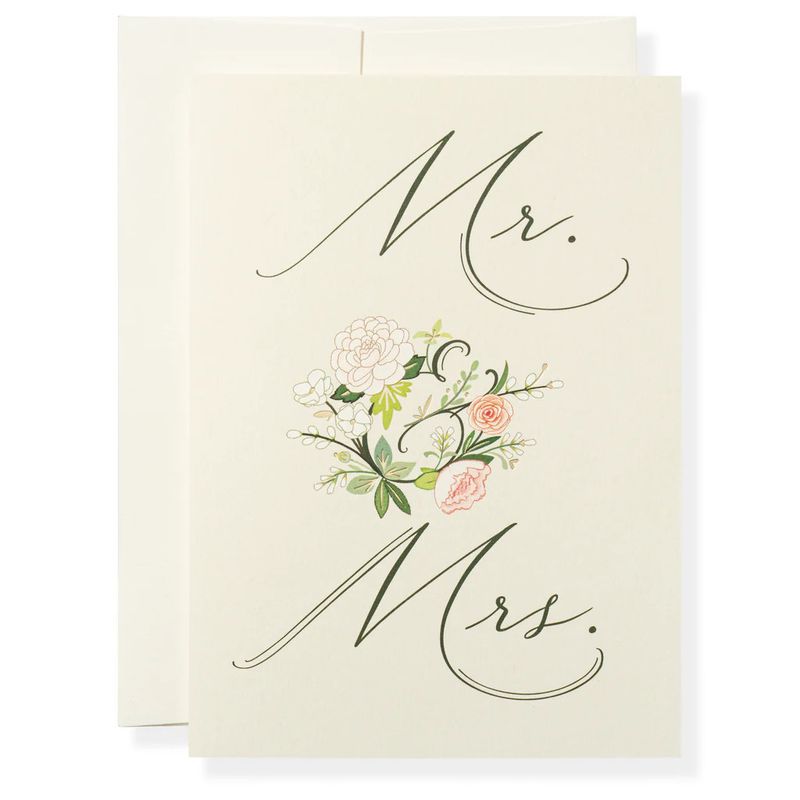 Mr &amp; Mrs Greeting Card