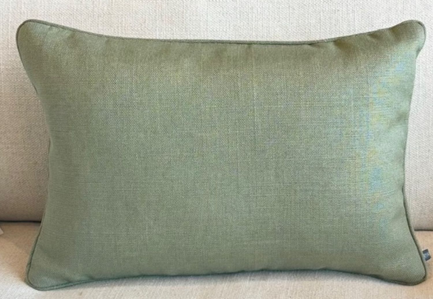 Slubby Linen Celadon Pillow | 14x20