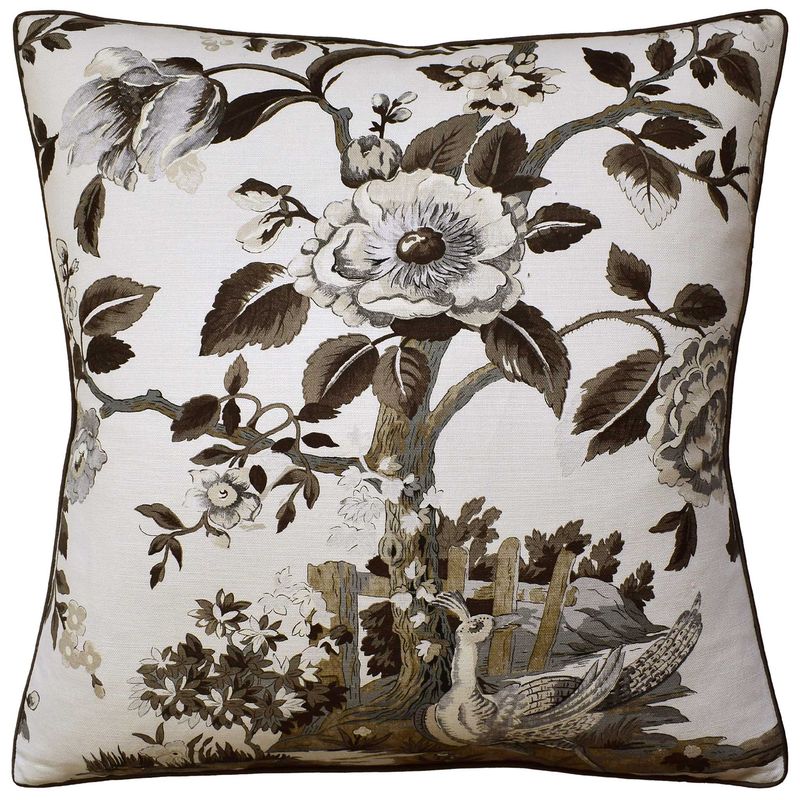 Forest Lodge Brown/White Pillow | 22x22