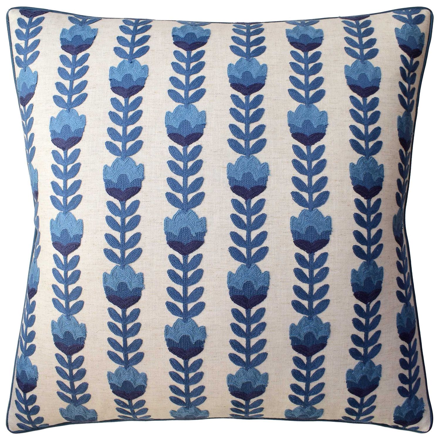 Avelie Blossom Blue Pillow | 22x22