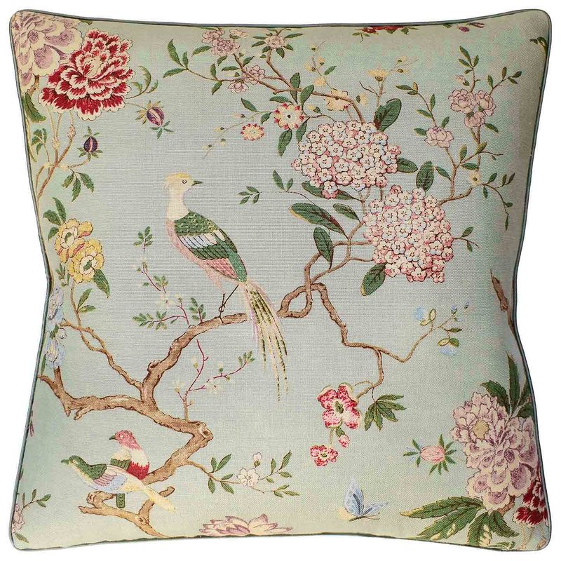 Oriental Bird Mineral Pillow | 22x22
