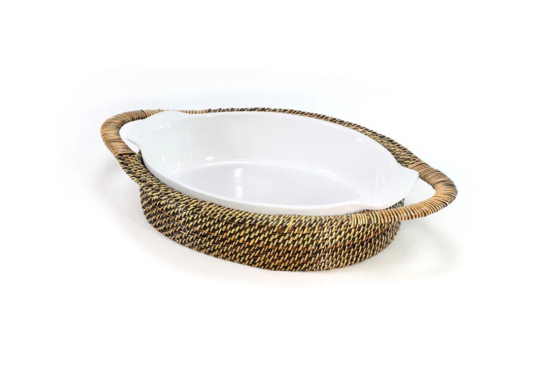 Oval Baker with Handles &amp; Stoneware | Medium