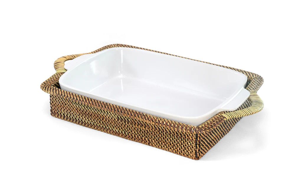 Rectangular Baker w/ Handles &amp; Stoneware | Large