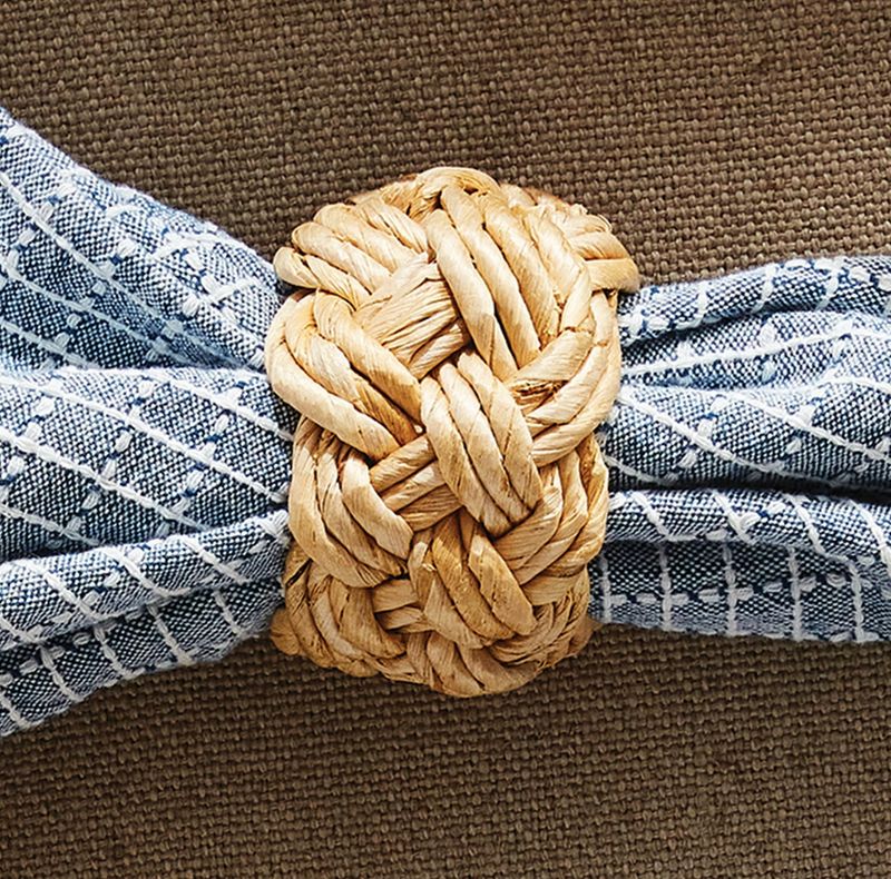 Abaca French Braided Napkin Ring