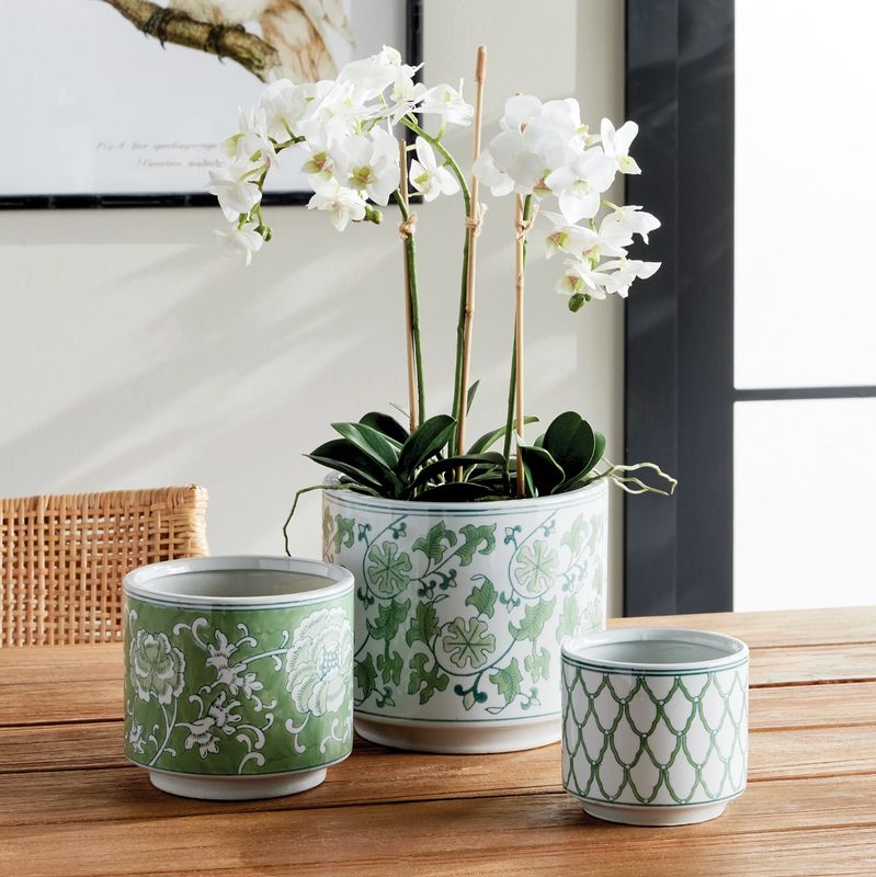 Imperial Cylinder Green Pot | Large