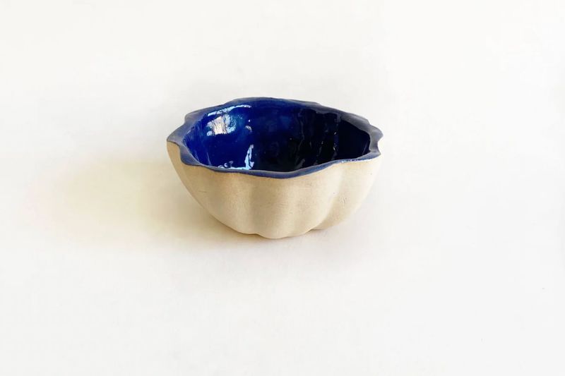 Mini Scallop Bowl | Cobalt