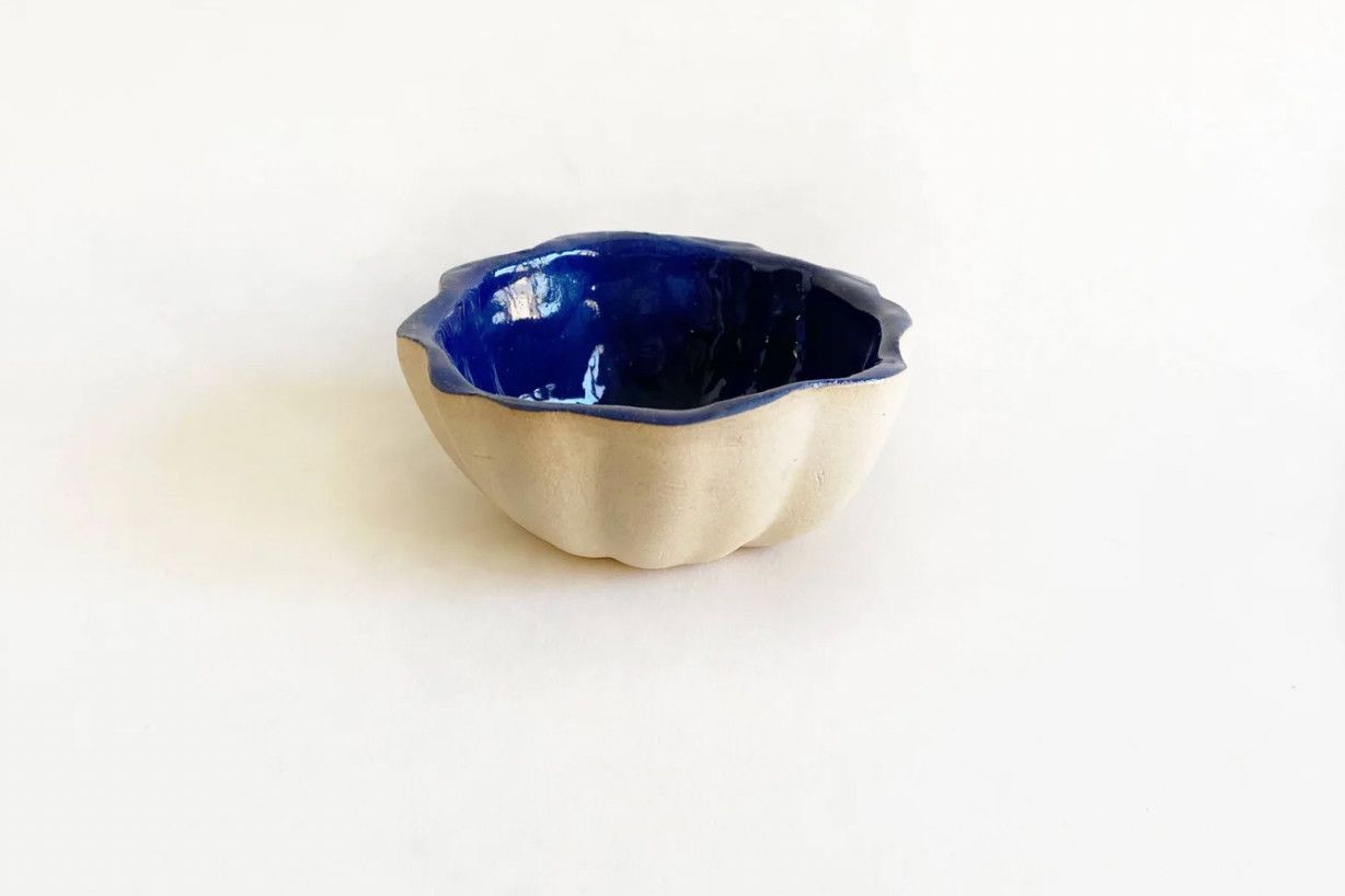 Mini Scallop Bowl | Cobalt
