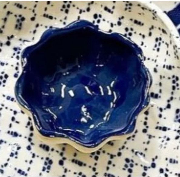 Mini Scallop Bowl | Cobalt