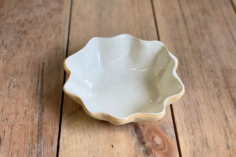 Gourd Dip Bowl | Ivory