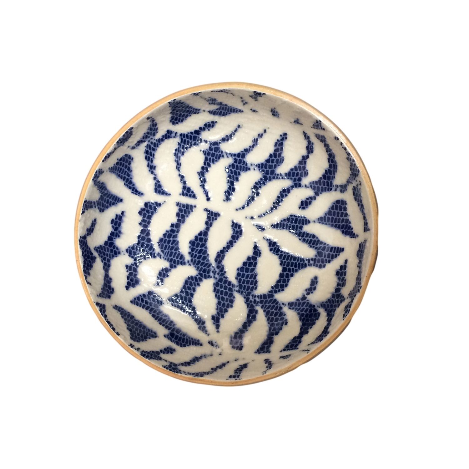 Fruit Dessert Bowl | Fern Cobalt