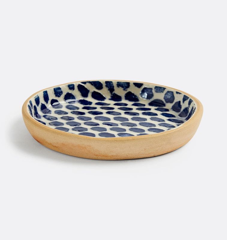 Wine Coaster Dot Cobalt