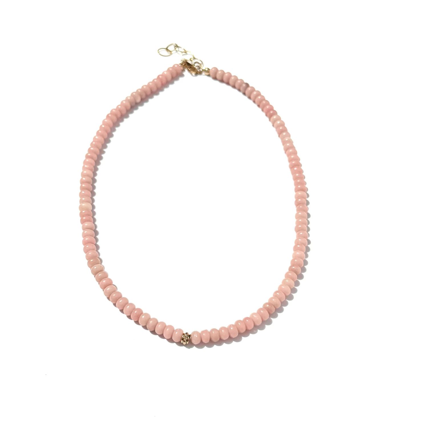Blush Rose Opal Necklace | 18"