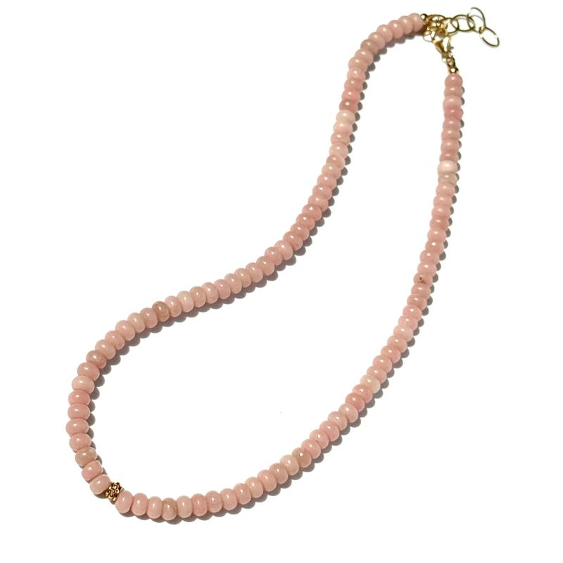 Blush Rose Opal Necklace | 18"