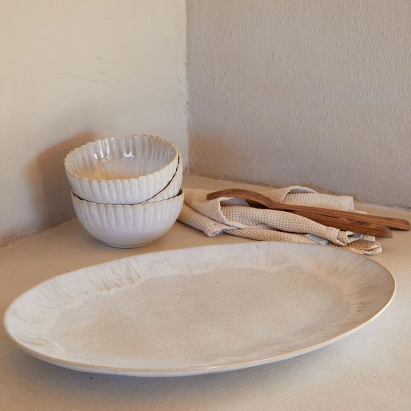 Eivissa Large Oval Platter 18" | Sand