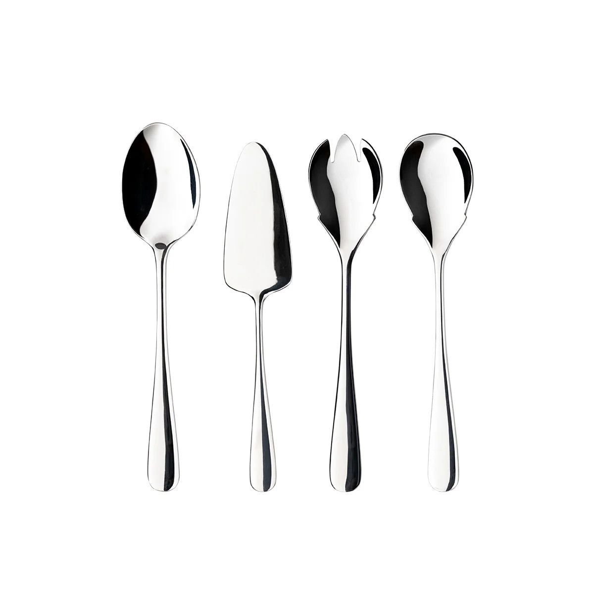 Lumi Hostess Flatware | 4 pc Serving Set | Polished