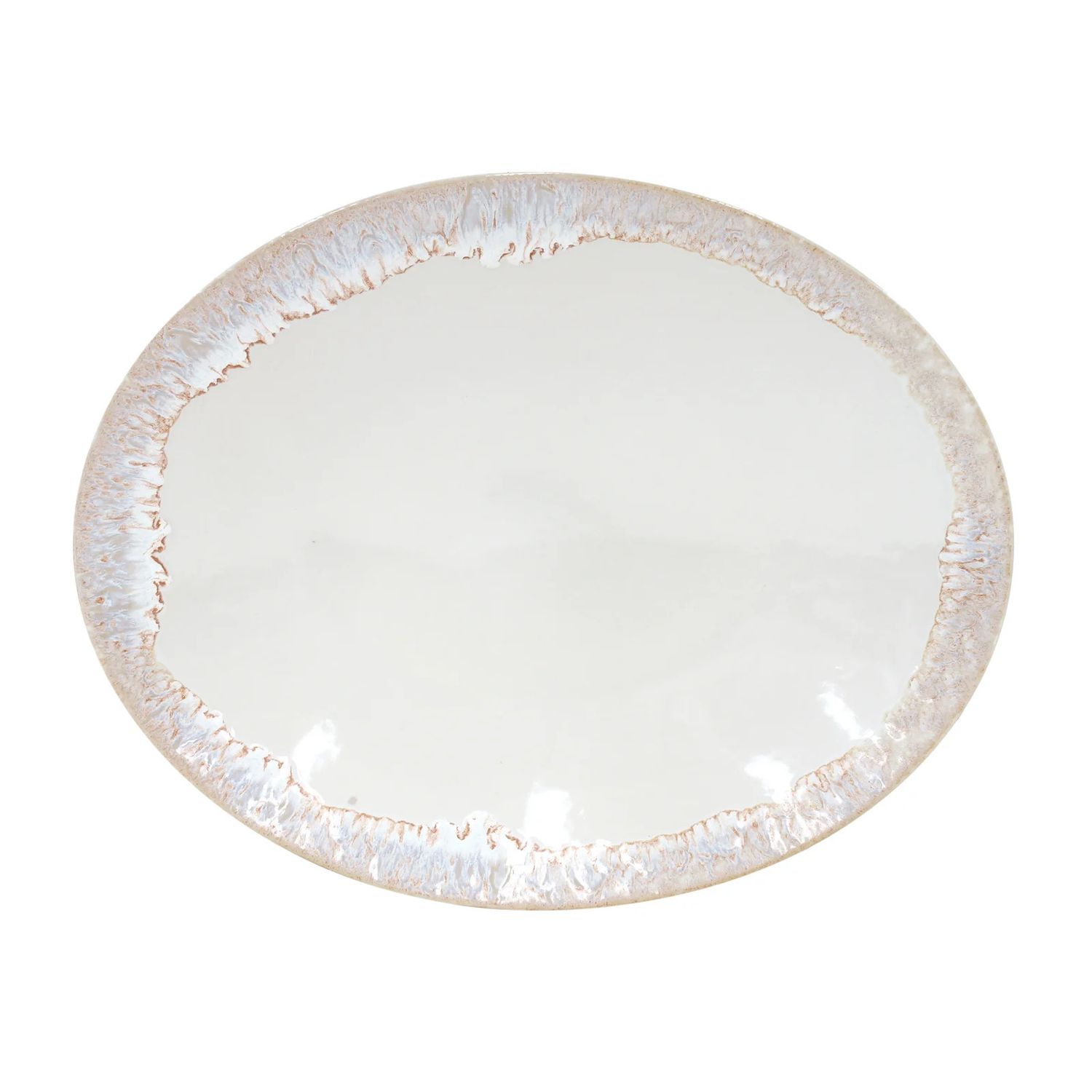 Taormina Oval Platter 16" | White