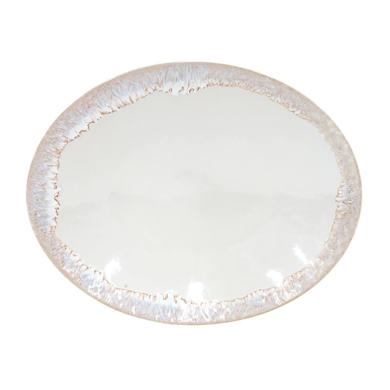 Taormina Oval Platter 16" | White